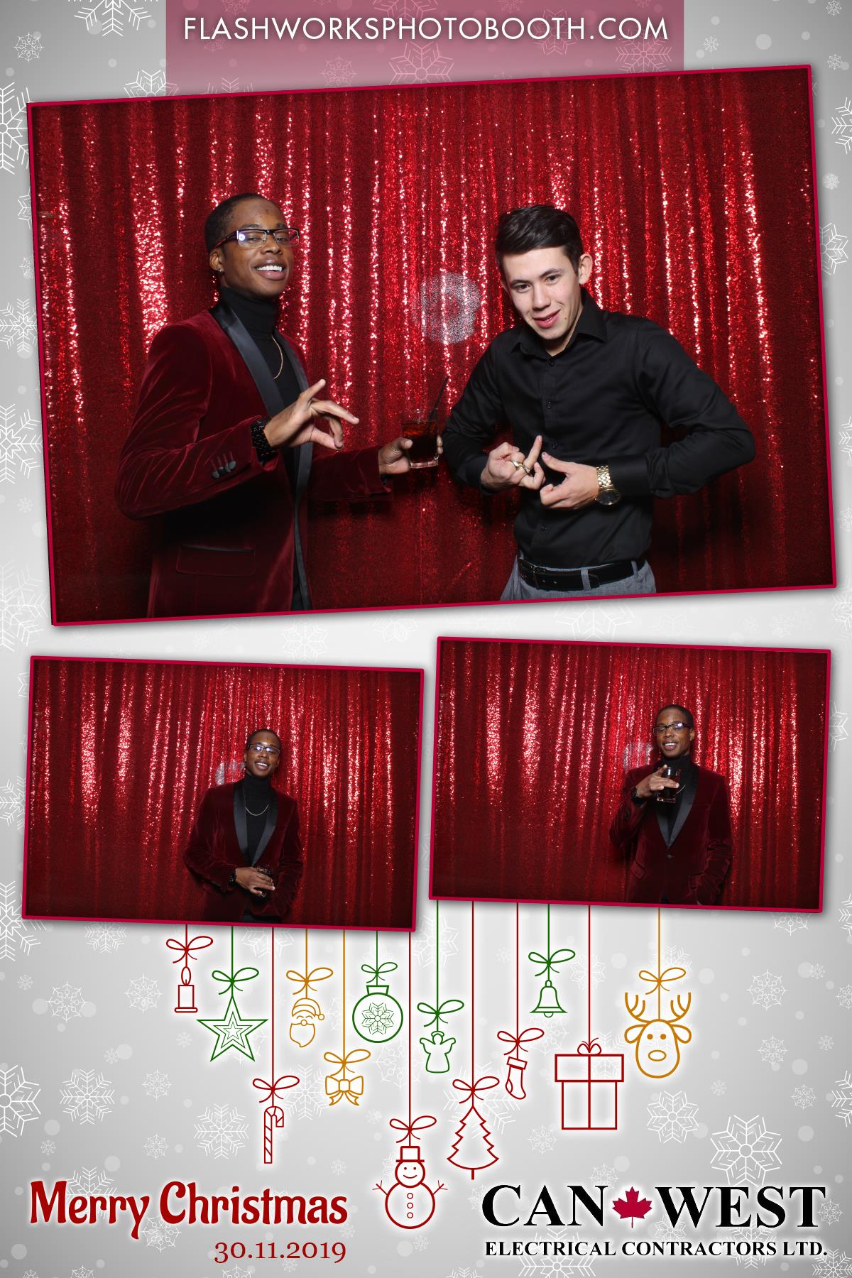 Can West Christmas Party | View more photos from the event at gallery.flashworksphotobooth.com/u/FlashworksPhotoboothInc/Can-West-Christmas-Party